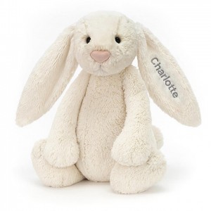 Huge Jellycat Personalised Bashful Cream Bunny Clearance | 95ILFMSHE