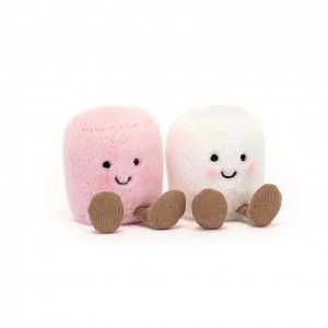 Jellycat Amuseable Pink and White Marshmallows Clearance | 94MAJIHBR