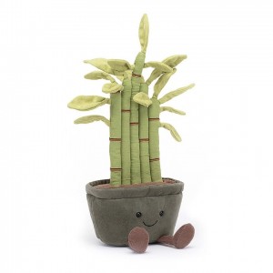 Jellycat Amuseable Potted Bamboo USA | 59FIBMQHK