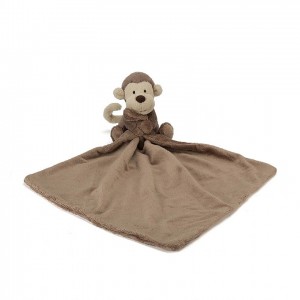 Jellycat Bashful Monkey Soother USA | 53XHYWMPK