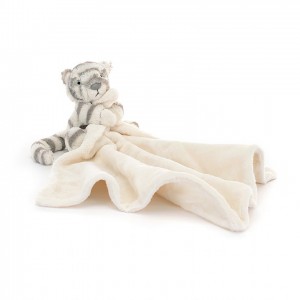 Jellycat Bashful Snow Tiger Soother Clearance Sale | 70GMXIJBE