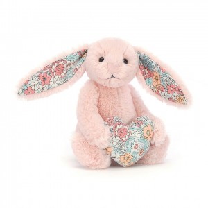 Jellycat Blossom Heart Blush Bunny | 18DZJIQAF