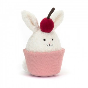 Jellycat Dainty Dessert Bunny Cupcake | 89BUZICPW