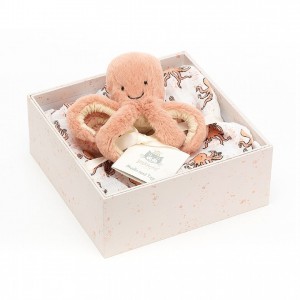 Jellycat Odell Octopus Gift Set Outlet | 28DUKOCLN