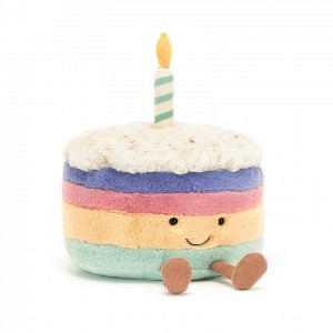 Large Jellycat Amuseable Rainbow Birthday Cake Outlet | 28GQTSFEH