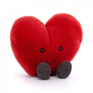 Large Jellycat Amuseable Red Heart | 32DAVJSFT