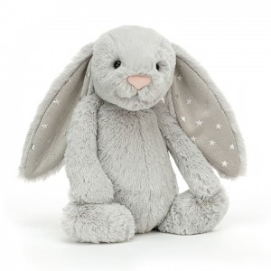 Medium Jellycat Bashful Shimmer Bunny | 12KHDOTGC