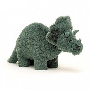 Medium Jellycat Fossilly Triceratops | 18QDLTWMU