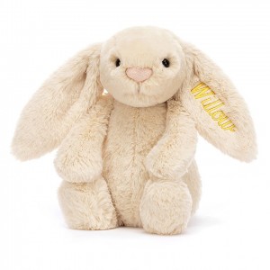 Medium Jellycat Personalised Bashful Luxe Bunny Willow Black Friday | 03OZPHSAR