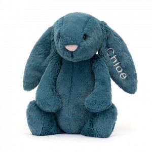 Medium Jellycat Personalised Bashful Mineral Blue Bunny Black Friday | 03CQTNXHE