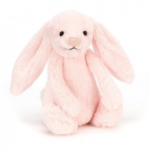 Small Jellycat Bashful Pink Bunny Rattle Black Friday | 02GPXEOLR