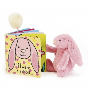 Small Jellycat If I Were A Rabbit Book and Bashful Tulip Bunny Black Friday | 01OZNFEIH