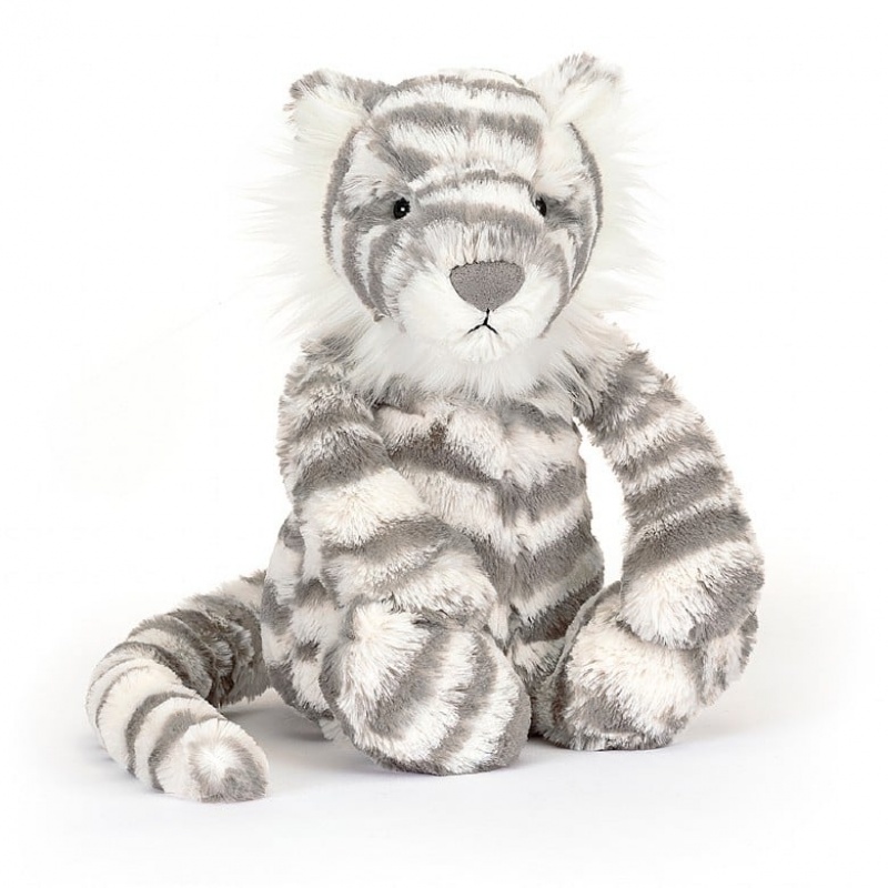 Huge Jellycat Bashful Snow Tiger Clearance | 91TNVLRHC