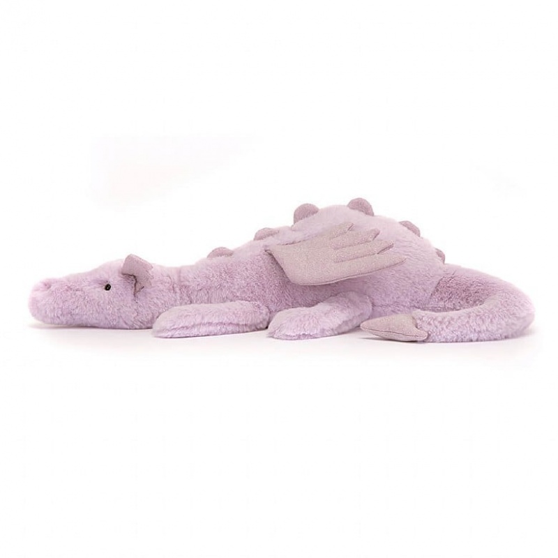 Huge Jellycat Lavender Dragon | 39VFDJSAY