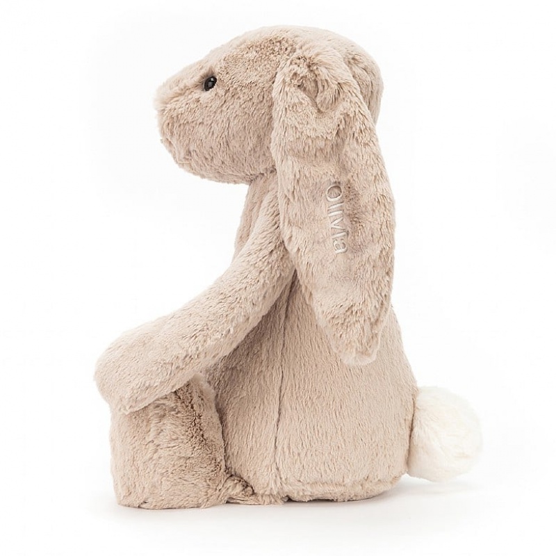 Huge Jellycat Personalised Bashful Beige Bunny Black Friday | 07XQNTHAE