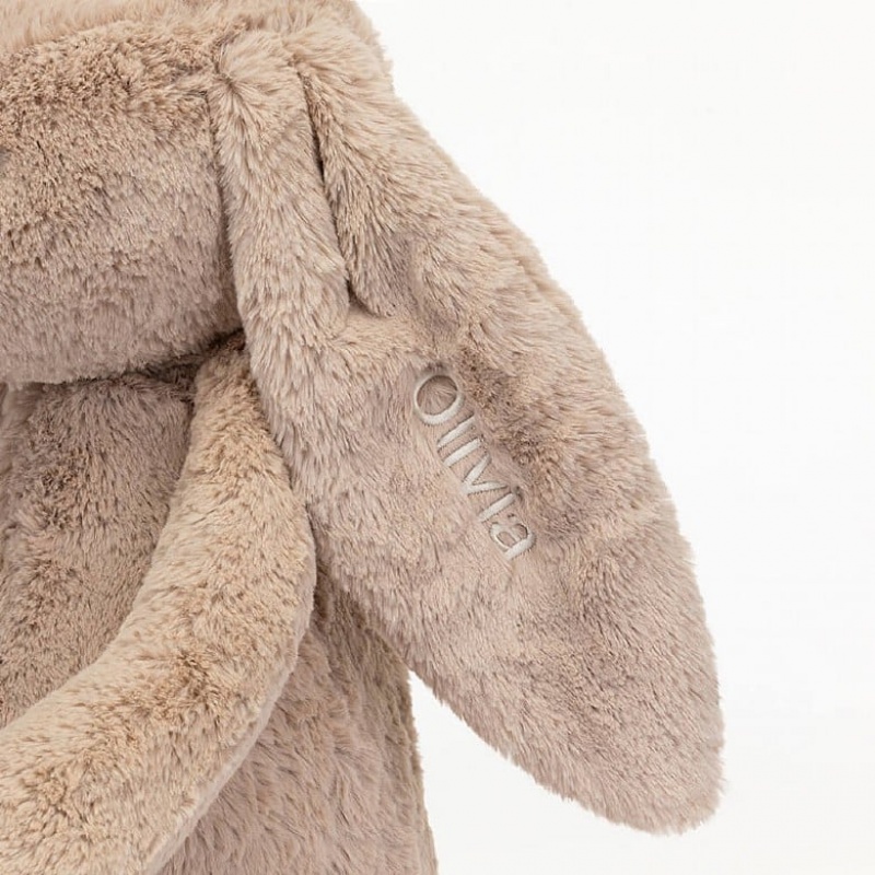 Huge Jellycat Personalised Bashful Beige Bunny Black Friday | 07XQNTHAE