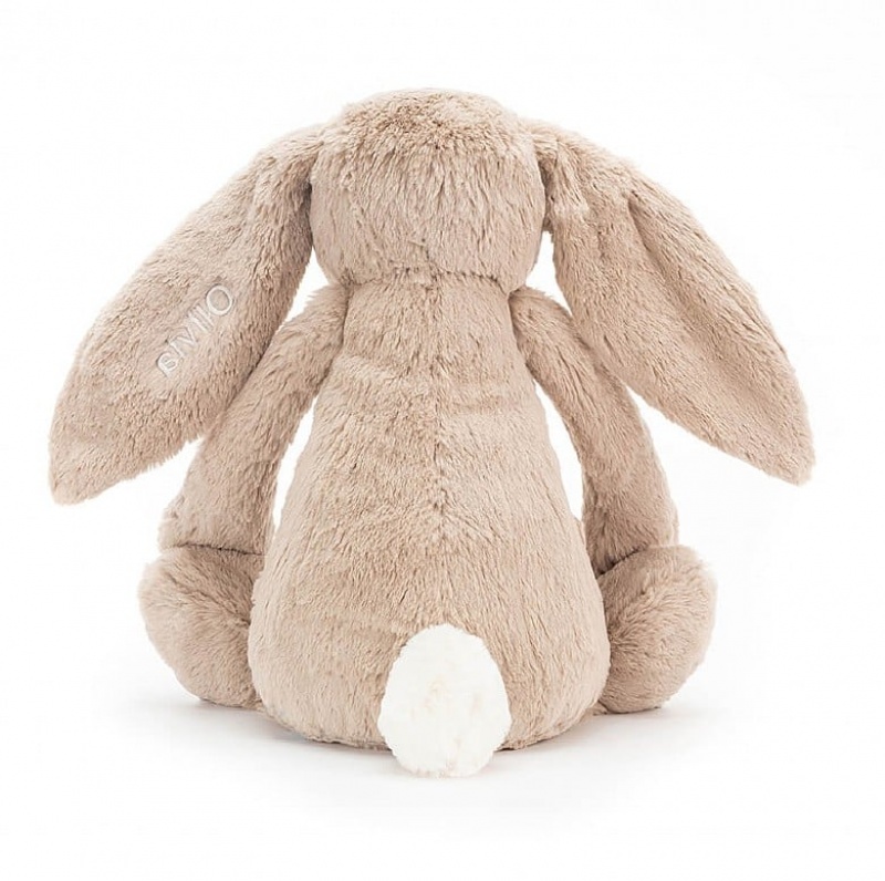 Huge Jellycat Personalised Bashful Beige Bunny Black Friday | 07XQNTHAE