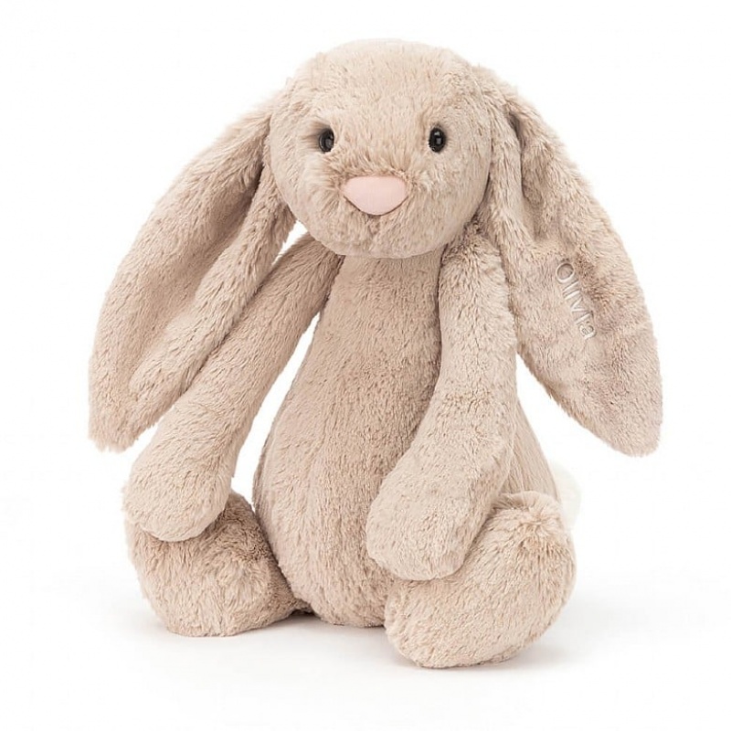 Huge Jellycat Personalised Bashful Beige Bunny Black Friday | 07XQNTHAE