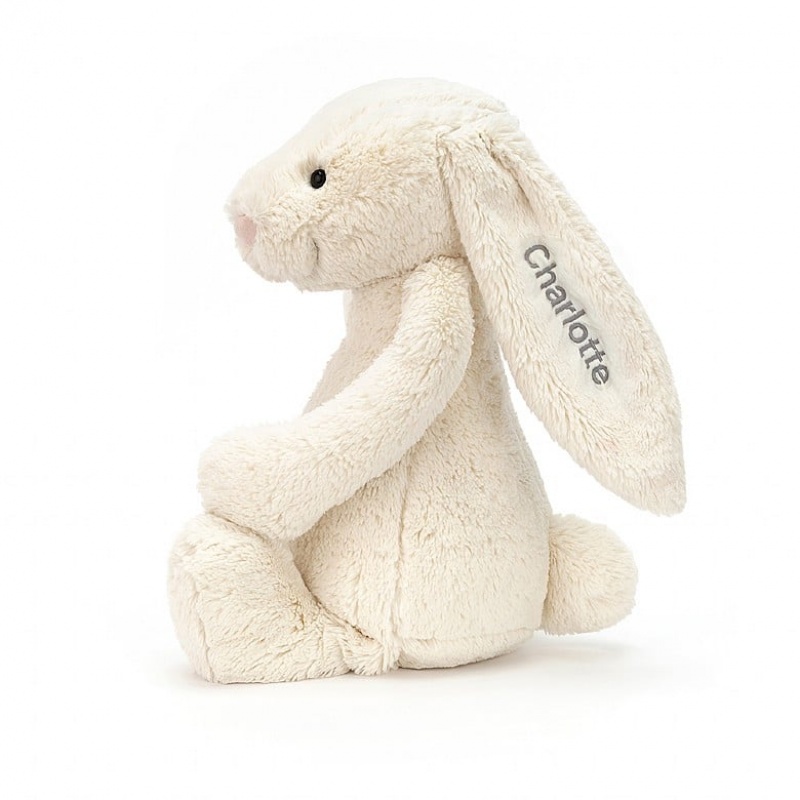 Huge Jellycat Personalised Bashful Cream Bunny Clearance | 95ILFMSHE