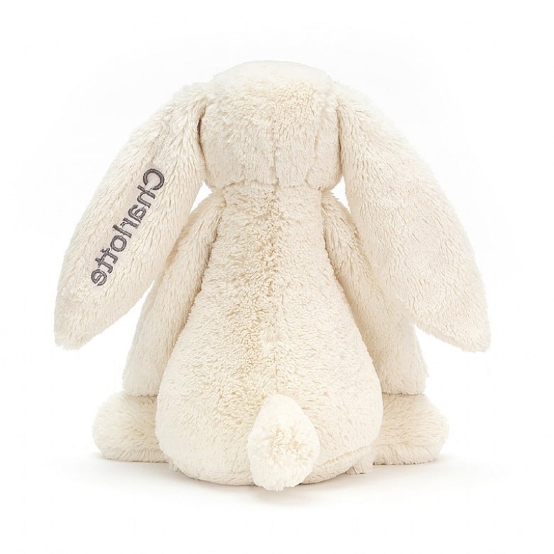 Huge Jellycat Personalised Bashful Cream Bunny Clearance | 95ILFMSHE