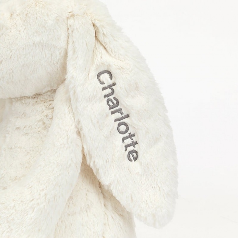 Huge Jellycat Personalised Bashful Cream Bunny Clearance | 95ILFMSHE