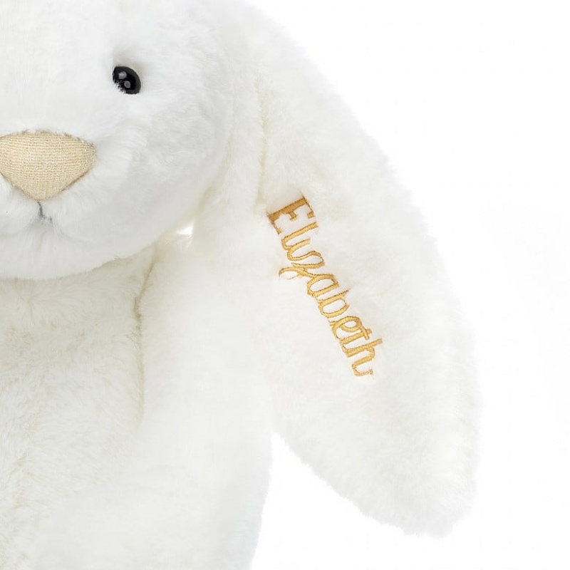 Huge Jellycat Personalised Bashful Luxe Bunny Luna | 31CEGTNOR