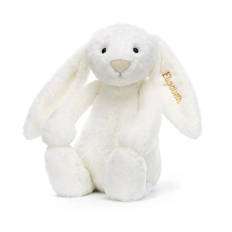 Huge Jellycat Personalised Bashful Luxe Bunny Luna | 31CEGTNOR