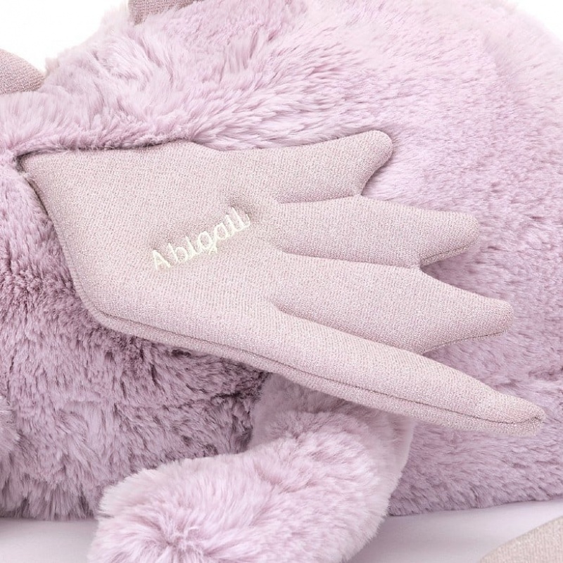 Huge Jellycat Personalised Lavender Dragon | 31FINMQSK