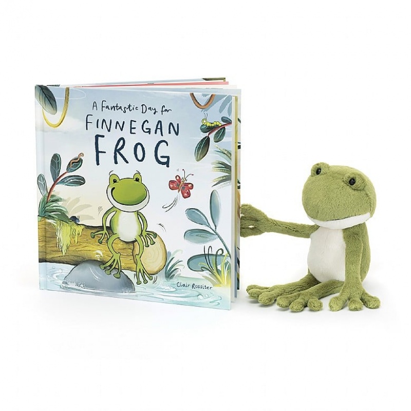 Jellycat A Fantastic Day for Finnegan Frog Book | 13KUEZNQV