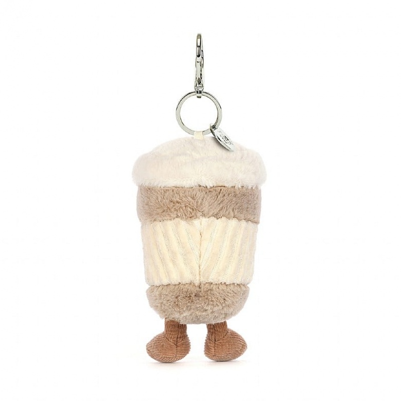 Jellycat Amuseable Coffee-To-Go Bag Charm Clearance Sale | 72XKHUALN