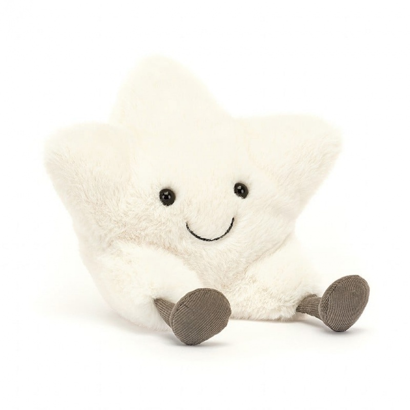 Jellycat Amuseable Cream Star Clearance | 96DXGJYZV