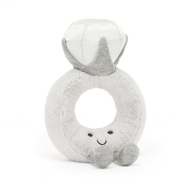 Jellycat Amuseable Diamond Ring with Personalised Bag Clearance | 90RBZOAMN