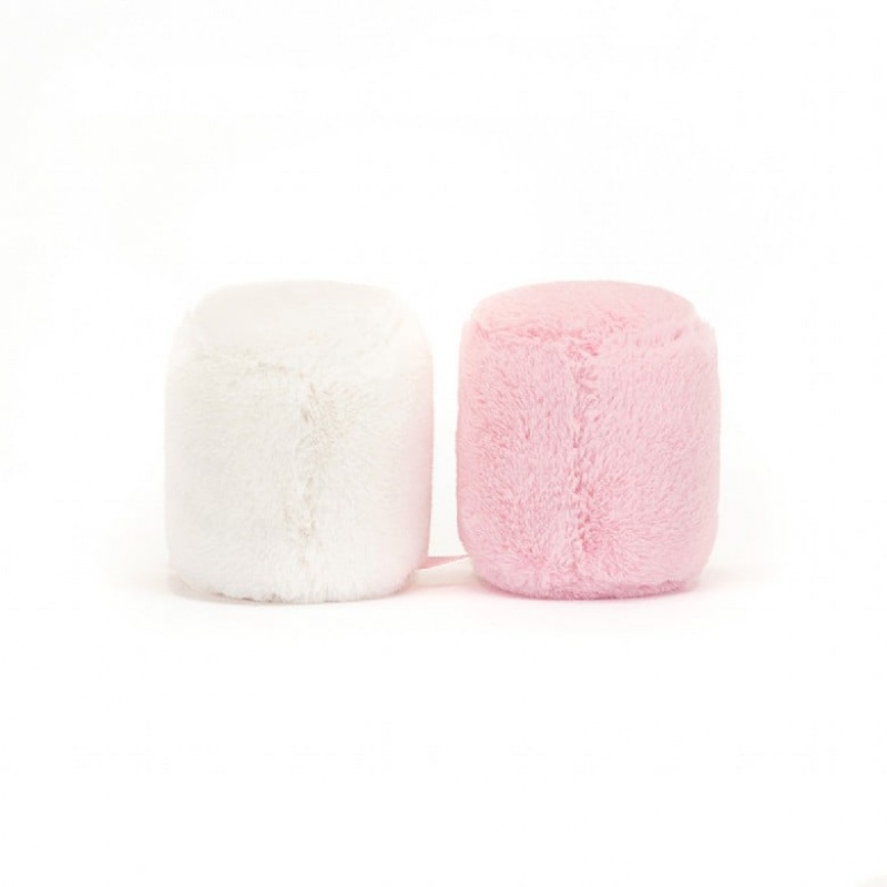 Jellycat Amuseable Pink and White Marshmallows Clearance | 94MAJIHBR