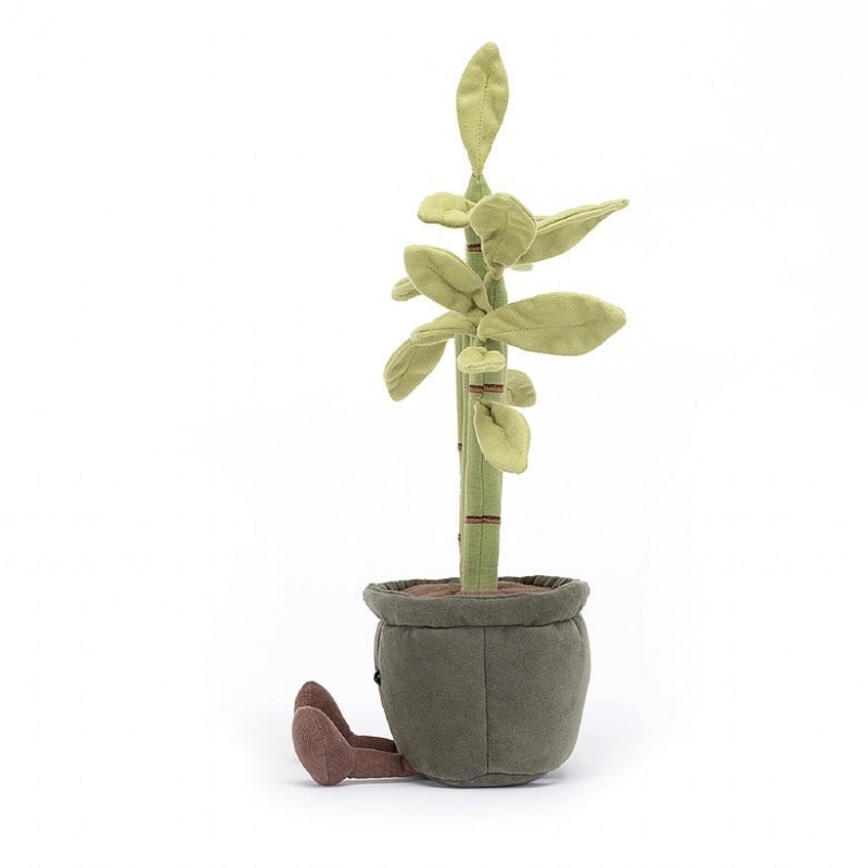 Jellycat Amuseable Potted Bamboo USA | 59FIBMQHK