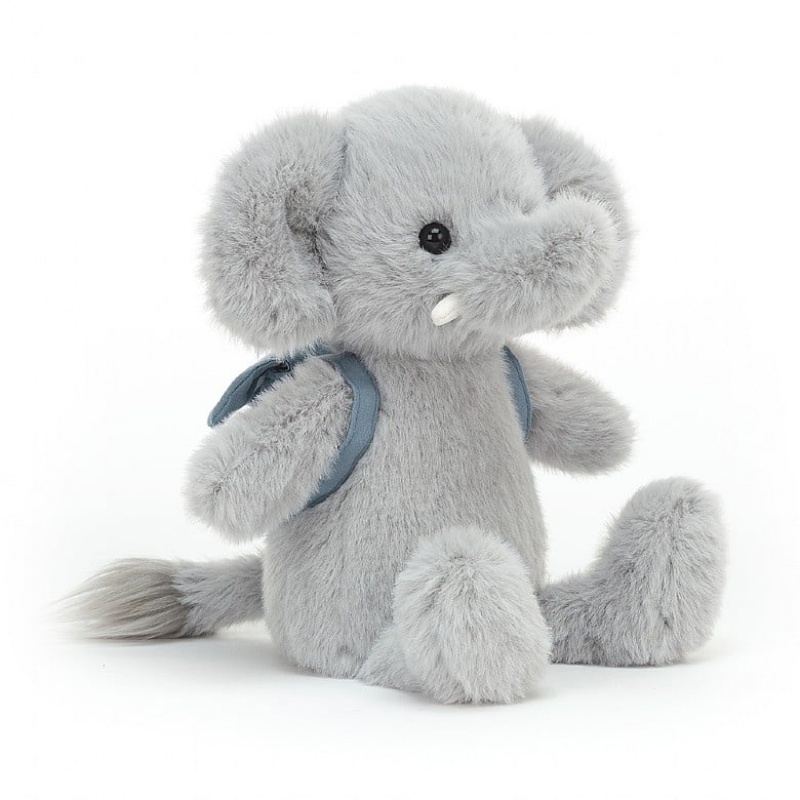 Jellycat Backpack Elephant Outlet | 24PMLXSOG