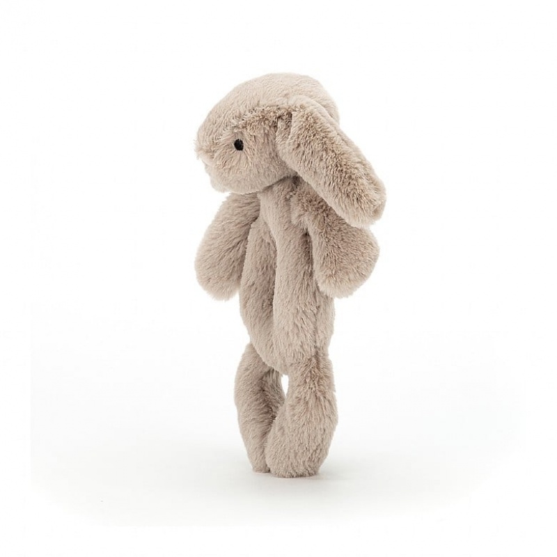 Jellycat Bashful Beige Bunny Grabber USA | 50PRVZFXB