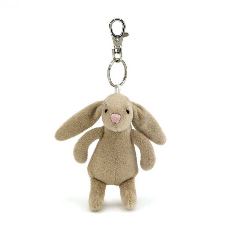 Jellycat Bashful Beige Bunny Keyring Clearance | 94YVSBLXD