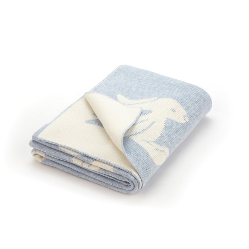 Jellycat Bashful Blue Bunny Blanket Outlet | 25KZFQGUA