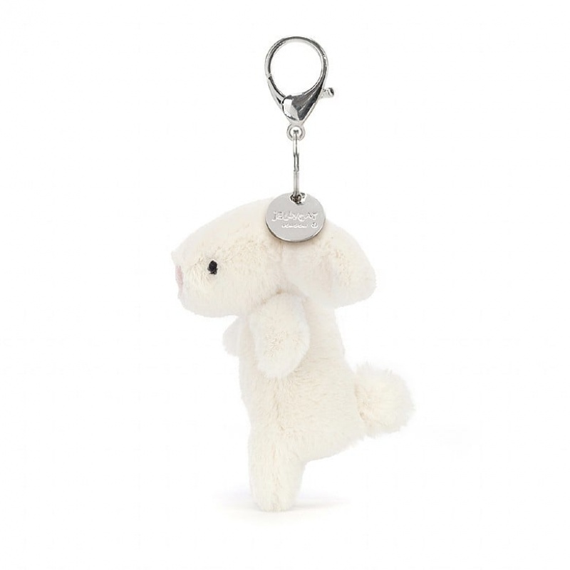 Jellycat Bashful Bunny Cream Bag Charm | 87FNOUZBV