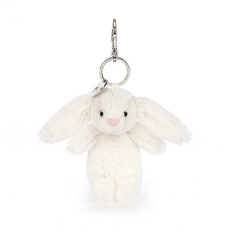 Jellycat Bashful Bunny Cream Bag Charm | 87FNOUZBV