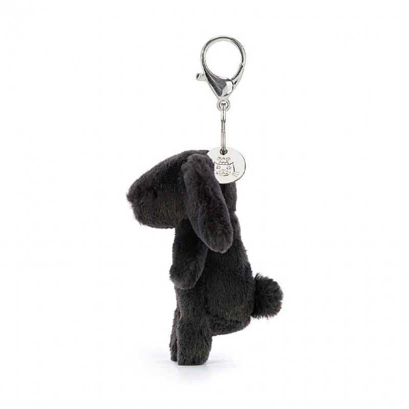 Jellycat Bashful Bunny Inky Bag Charm Sale | 48XWHLVUE