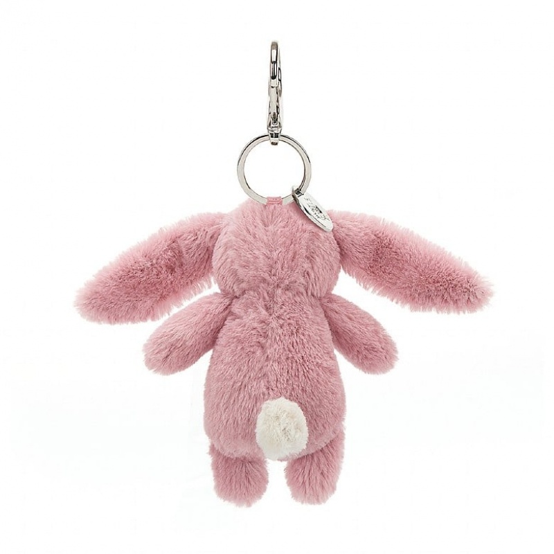 Jellycat Bashful Bunny Tulip Bag Charm Clearance | 90BFQLAMJ