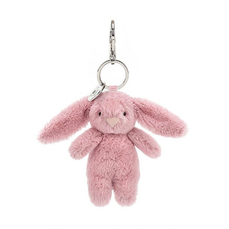 Jellycat Bashful Bunny Tulip Bag Charm Clearance | 90BFQLAMJ