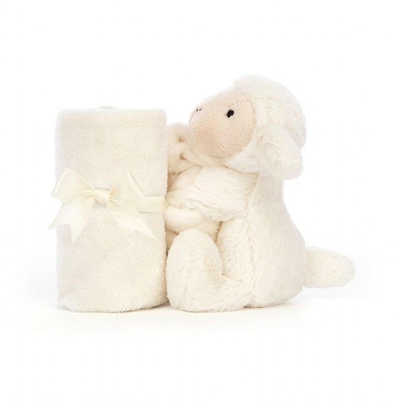 Jellycat Bashful Lamb Soother Clearance Sale | 75AFJHXMN