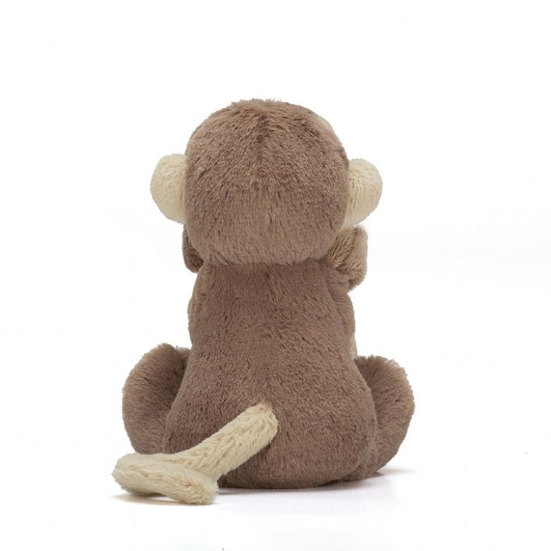 Jellycat Bashful Monkey Soother USA | 53XHYWMPK