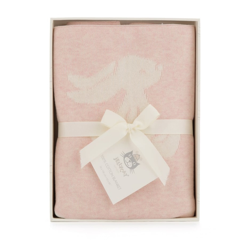 Jellycat Bashful Pink Bunny Blanket Outlet | 28POZWYCM