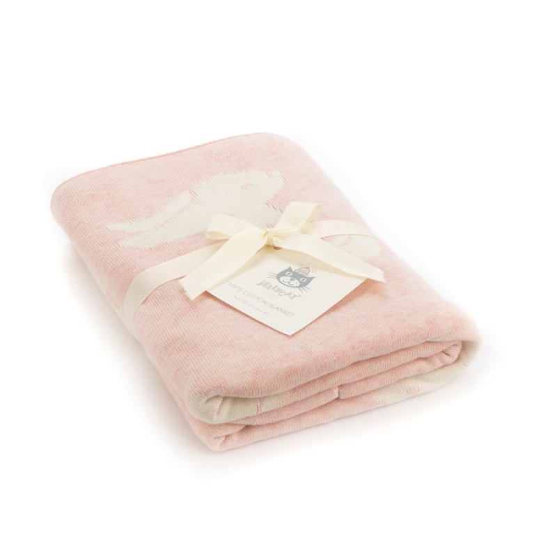 Jellycat Bashful Pink Bunny Blanket Outlet | 28POZWYCM