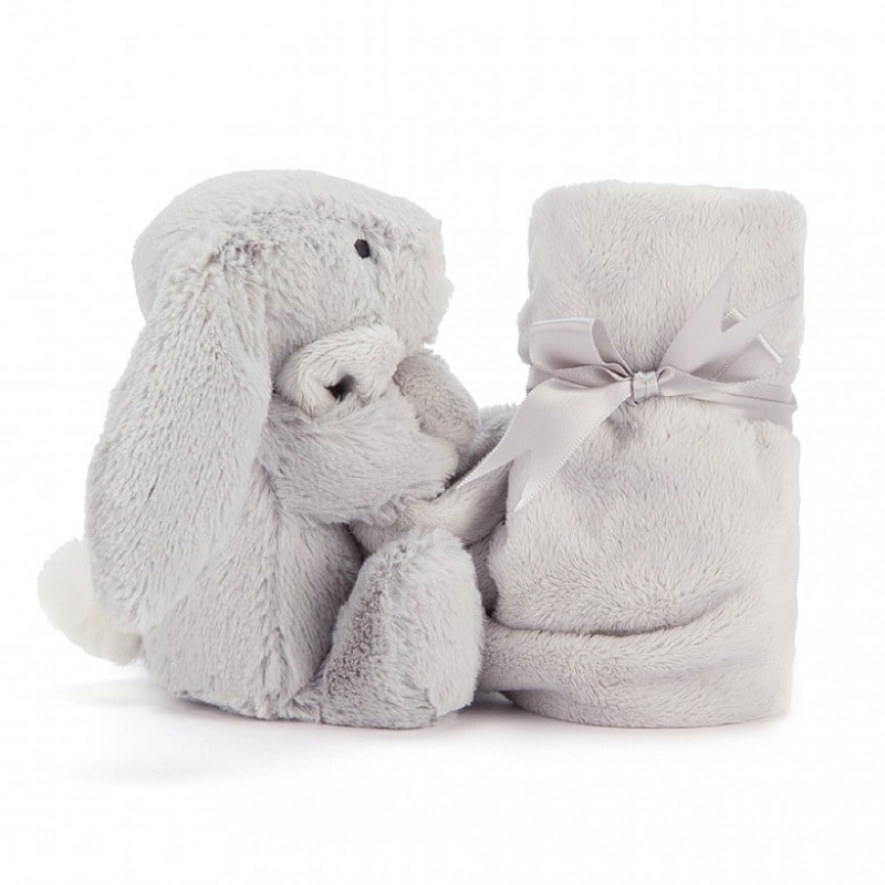 Jellycat Bashful Silver Bunny Soother Black Friday | 01KYNGTWC