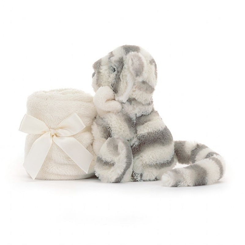 Jellycat Bashful Snow Tiger Soother Black Friday | 09TSXCGMZ