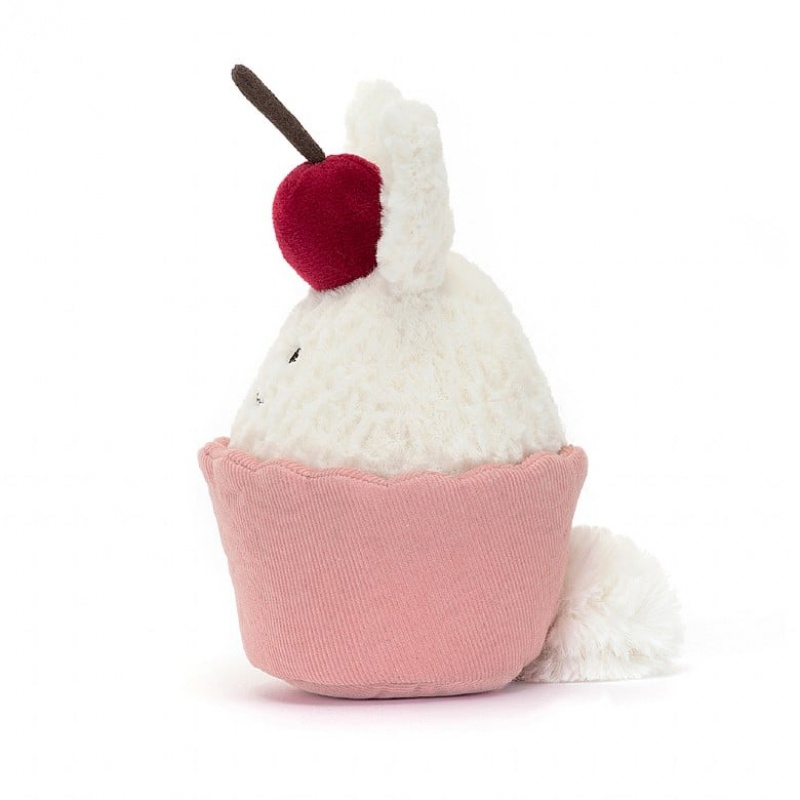 Jellycat Dainty Dessert Bunny Cupcake Clearance Sale | 73DXTIPBH